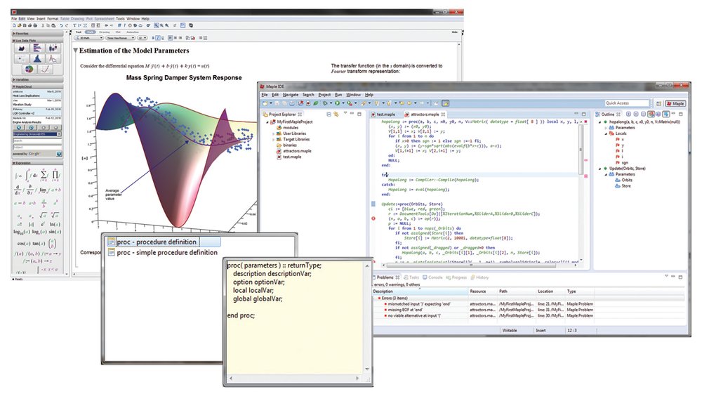 Erhebliche Verkürzung der Entwicklungszeit mit Maple IDE